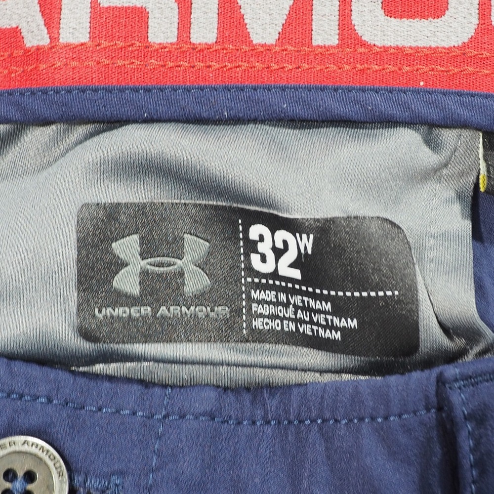 Under Armour Match Play Shorts Mens 32 Blue Golf Athletic Performance Heat Gear - Picture 3 of 10